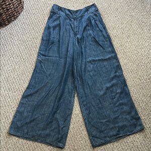 Pilcro by Anthropologie Blue Wide-Leg Pants